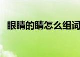 眼睛的睛怎么组词（眼睛的睛组词有哪些）