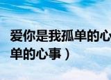 爱你是我孤单的心事夏七夕白池（爱你是我孤单的心事）