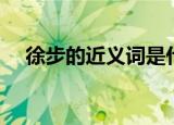 徐步的近义词是什么呢（徐步的反义词）