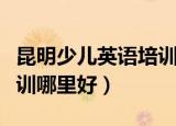 昆明少儿英语培训哪里好啊（昆明少儿英语培训哪里好）