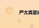 严太真是谁演的（严太真）
