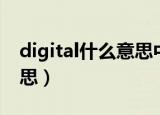 digital什么意思中文（digital中文是什么意思）