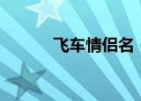 飞车情侣名（飞车情侣名精选）