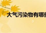 大气污染物有哪些（什么是大气污染物）