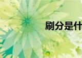 刷分是什么意思（刷分）