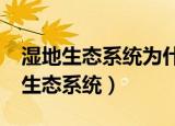 湿地生态系统为什么被称为地球之肾?（湿地生态系统）