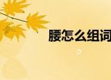 腰怎么组词（腰组词及解释）