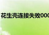 花生壳连接失败0000274（花生壳连接失败）