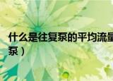什么是往复泵的平均流量和瞬时流量,如何计算（什么是往复泵）
