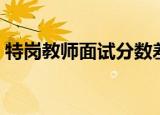 特岗教师面试分数差距大吗（特岗教师面试）