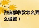 微信群收款怎么弄（手把手教你微信群收款怎么设置）