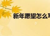 新年愿望怎么写（新年愿望如何写）