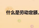 什么是劳动定额、时间定额与产量定额?