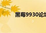 黑莓9930论坛（黑莓9530论坛）