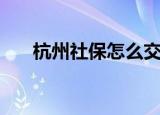 杭州社保怎么交（杭州社保如何缴纳）