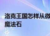 洛克王国怎样从微光实验室的蘑菇中取得一个魔法石