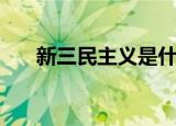 新三民主义是什么（新三民主义介绍）