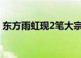东方雨虹现2笔大宗交易 合计成交35.86万股