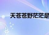天苍苍野茫茫是什么歌（是谁创作的）