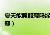 夏天能腌醋蒜吗绿色的那种（夏天能不能腌醋蒜）