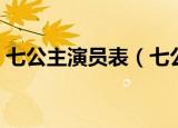 七公主演员表（七公主演员表分别有哪些人）