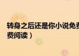 转身之后还是你小说免费阅读全文（转身之后还是你全文免费阅读）