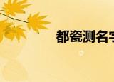 都瓷测名字（瓷都测名网）