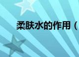 柔肤水的作用（柔肤水的作用是什么）