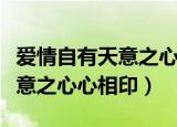 爱情自有天意之心心相印电视剧（爱情自有天意之心心相印）