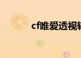 cf唯爱透视辅助下载（cf唯爱）