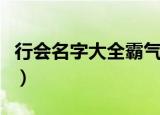 行会名字大全霸气（行会名字大全霸气有哪些）