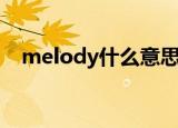 melody什么意思中文（melody的解释）
