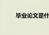 毕业论文是什么（毕业论文简介）