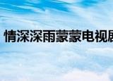 情深深雨蒙蒙电视剧剧情（大结局是怎样的）