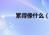 累得像什么（怎么写累得像什么）