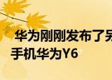  华为刚刚发布了另一款价格合理的Y系列智能手机华为Y6