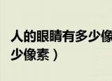 人的眼睛有多少像素为什么看（人的眼睛有多少像素）