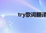 try歌词翻译（try歌词带翻译）