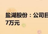 盐湖股份：公司目前碳酸锂销售产品价格为47万元