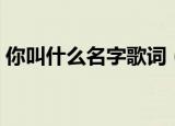 你叫什么名字歌词（歌曲你叫什么名字歌词）