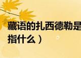 藏语的扎西德勒是什么意思（藏语的扎西德勒指什么）