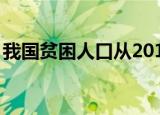 我国贫困人口从2012年底减少到2020年底的