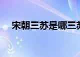 宋朝三苏是哪三苏（宋朝三苏分别是谁）