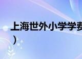 上海世外小学学费2021（上海世外小学学费）