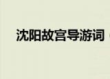 沈阳故宫导游词（沈阳故宫导游词范文）