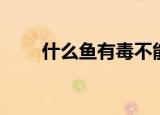 什么鱼有毒不能吃（哪些鱼不能吃）