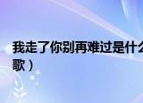 我走了你别再难过是什么歌伤感（我走了你别再难过是什么歌）