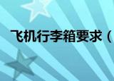 飞机行李箱要求（飞机行李箱有什么要求）