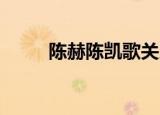 陈赫陈凯歌关系图（陈赫 陈凯歌）