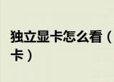 独立显卡怎么看（如何分辨集成显卡和独立显卡）
